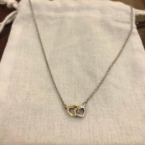 Interlocked Hearts Pandora Necklace